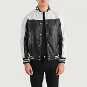 
Terrance Schwarz Varsity Lederjacke für Herren – alternate product view 1