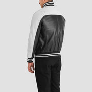 
Terrance Schwarz Varsity Lederjacke für Herren – alternate product view 5