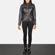 Tomachi Rot Lederjacke für Damen – Zusätzliche Produktansicht 3
