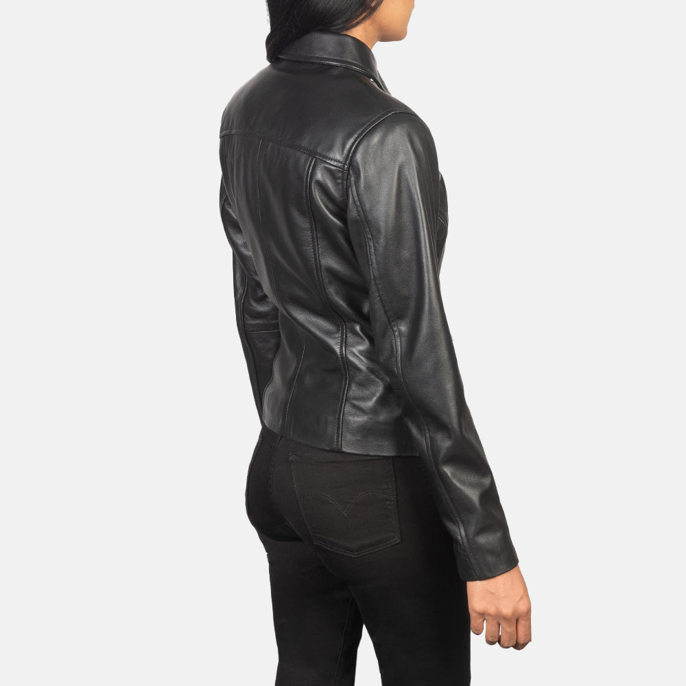 Tomachi Rot Lederjacke für Damen – Zusätzliche Produktansicht 5