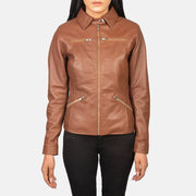 Tomachi Rot Lederjacke für Damen – Zusätzliche Produktansicht 4