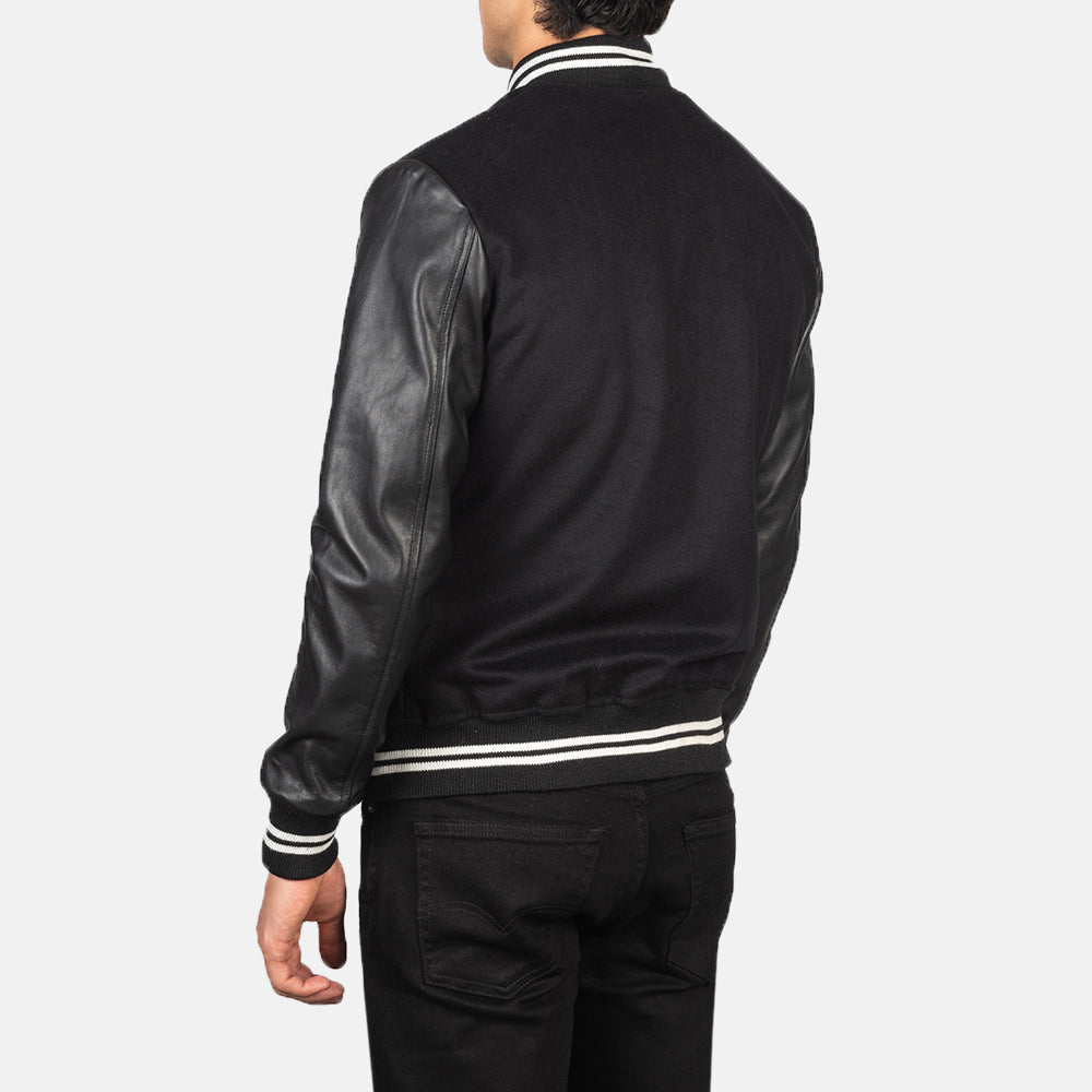 Authentic Sheepskin Leather with Semi-aniline Finish Grain Texture &amp; Heavy-Duty Seam Stitching Detail