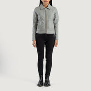 Vixen Classic Collar Lederjacke für Damen – Zusätzliche Produktansicht 3