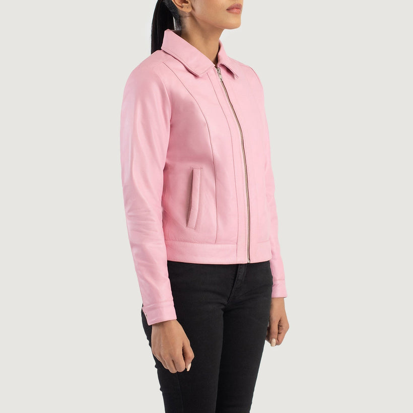 Vixen Classic Collar Lederjacke für Damen