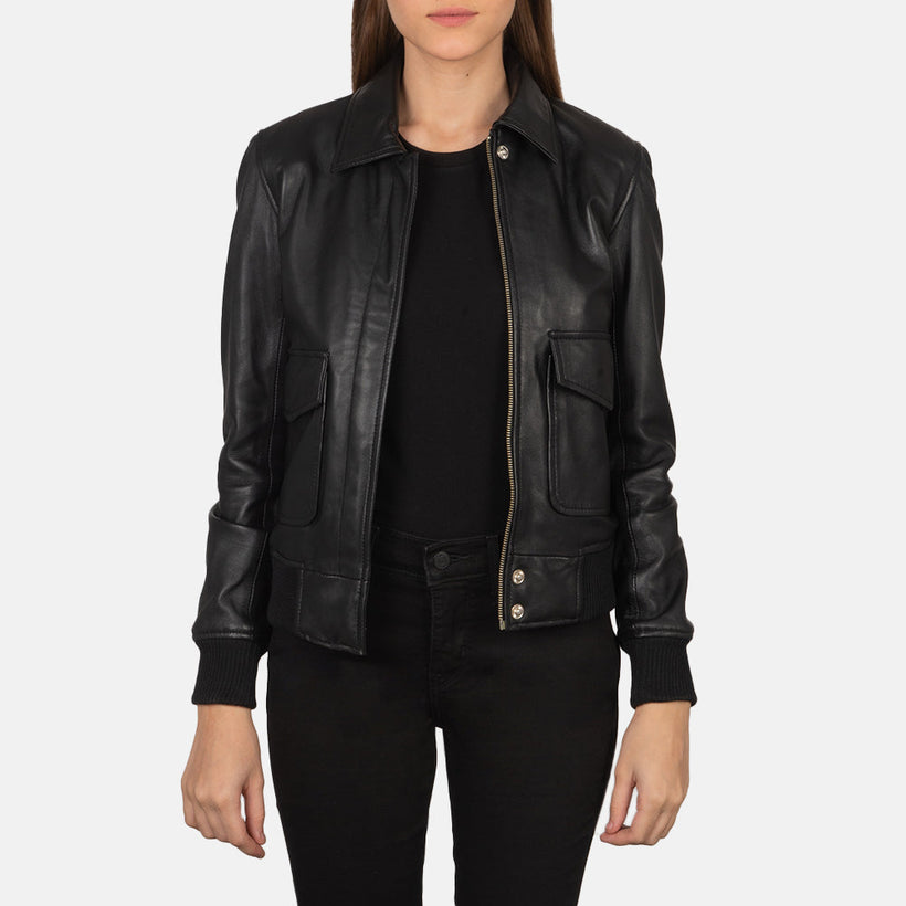 Westa A-2 Leder-Bomberjacke für Damen