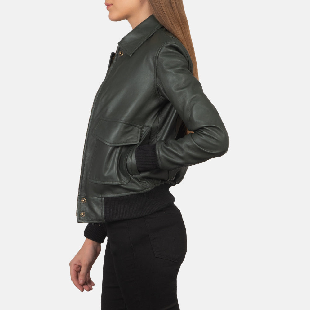 
Westa A-2 Leder-Bomberjacke für Damen – alternate product view 2