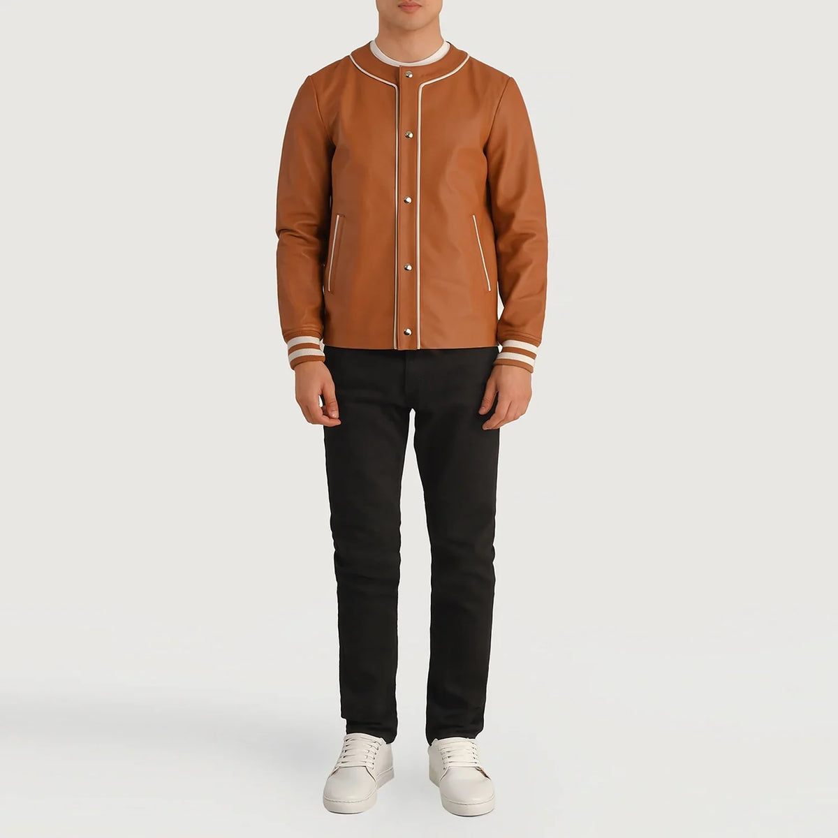 Willis Varsity Lederjacke für Herren – Zusätzliche Produktansicht 3