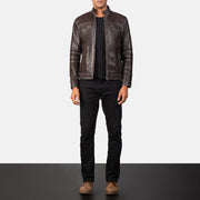Youngster Leder-Bikerjacke für Herren – Zusätzliche Produktansicht 3