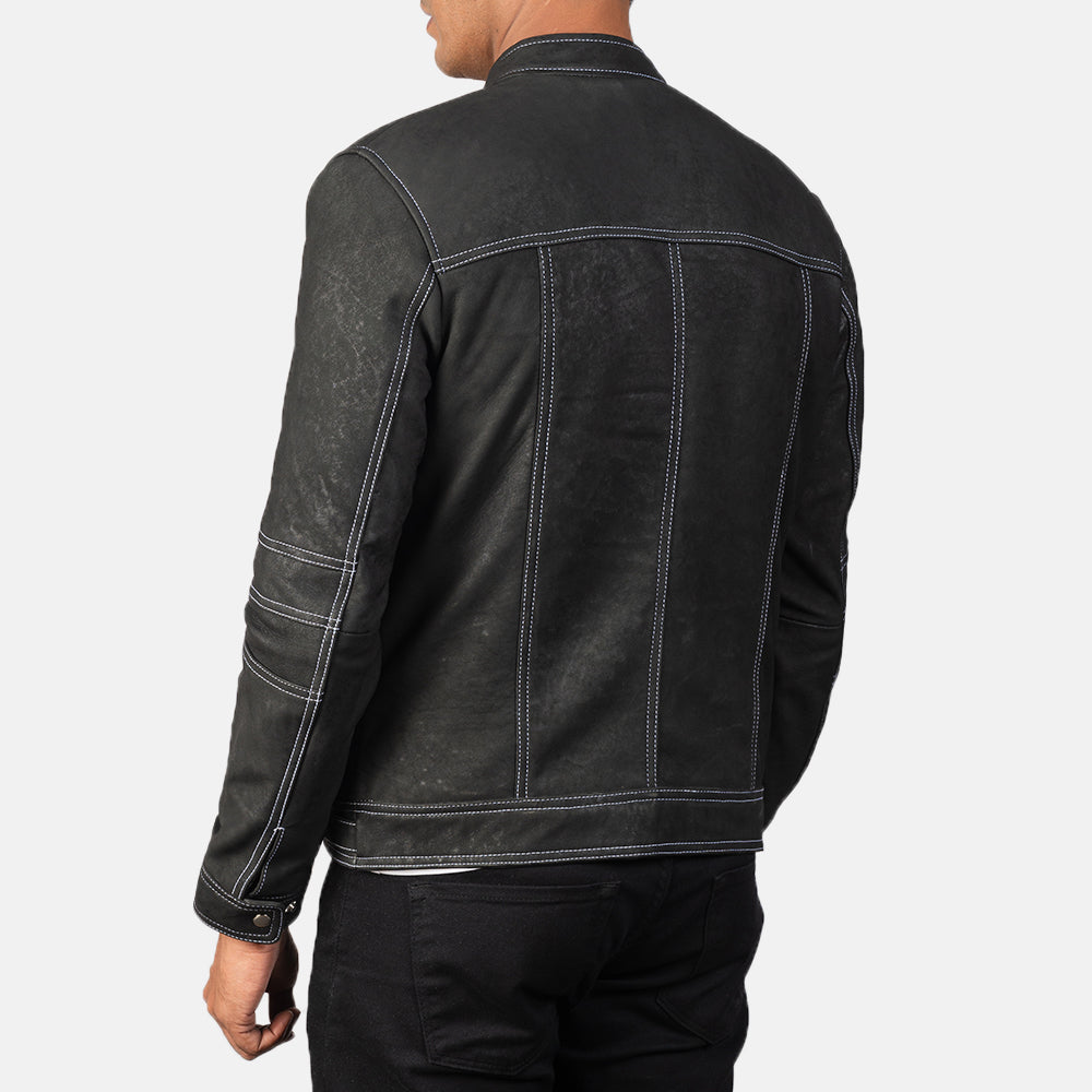 Youngster Leder-Bikerjacke für Herren – Zusätzliche Produktansicht 5